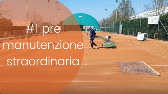 #Day1 Stato del campo prima della manutenzione con la Venus Terrarossa. MANUTENZIONE STRAORDINARIA